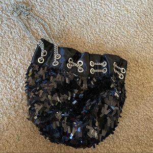 Betsey Johnson small black wristlet